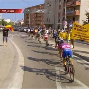 Missió acomplerta :) Hem sortit a #lavuelta España 2013 #degroc #retalladesedu